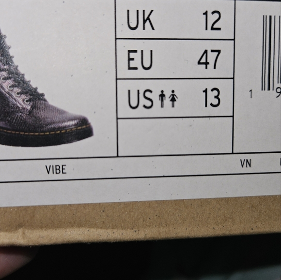 Dr. Martens Zavala Oxblood Metallic Reptile Emboss Combat men's 12.5 - Picture 11 of 12